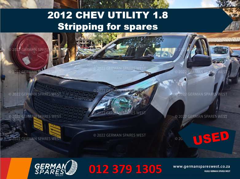 2012 CHEV UTILITY 1.8 STRIPPING FOR USED SPARES - Private Seller 2012 CHEV UTILITY 1.8 STRIPPING FOR USED SPARES - Private Seller