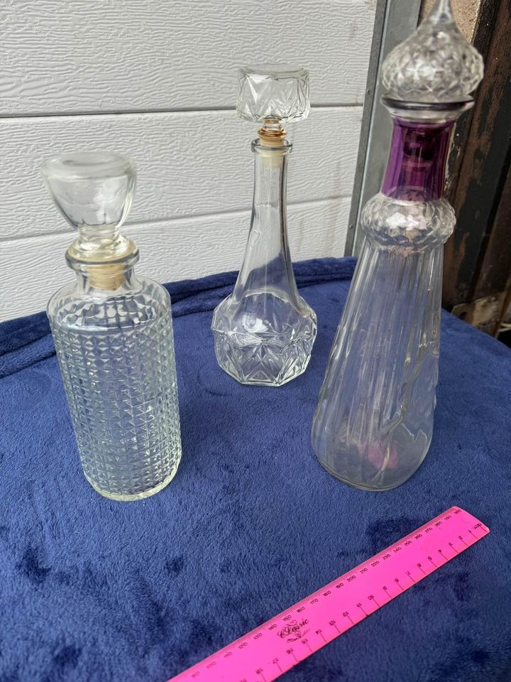 Glasses decanters various