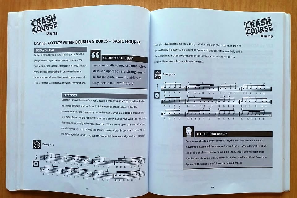 Crash Course Drums. NO CD.