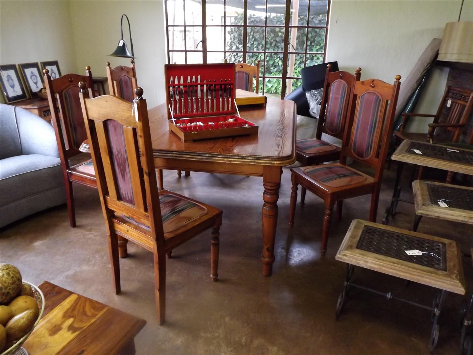 Oregon Pine Diningroom Table And Chairs Junk Mail