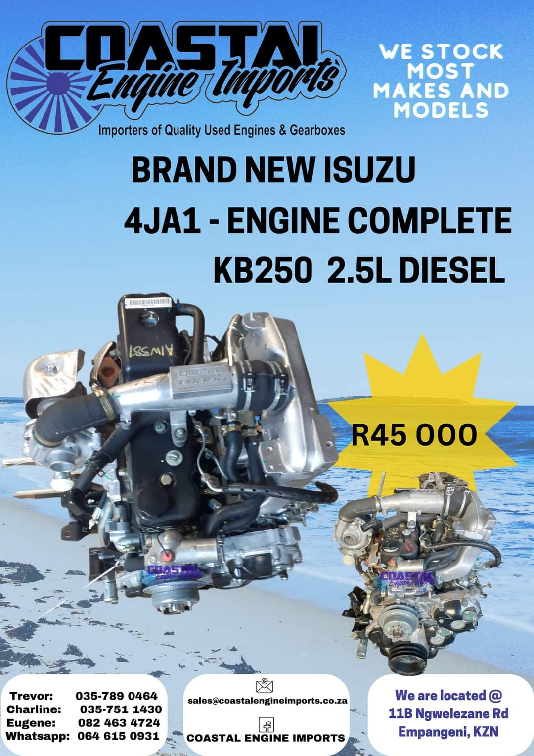 brandnew 4ja1 engine  contact for more info - Private Seller