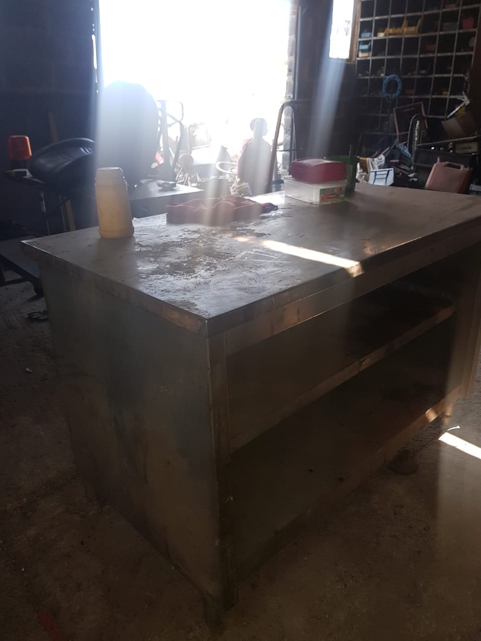Stainless Steel Table with drawers for sale