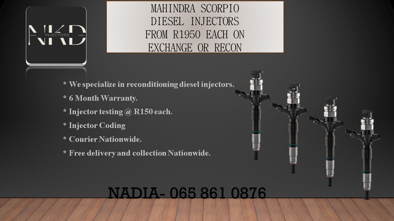 DIESEL INJECTORS FOR SALE FOR MAHNDRA SCORPIO 2.2 BOSCH - Private Seller DIESEL INJECTORS FOR SALE FOR MAHNDRA SCORPIO 2.2 BOSCH - Private Seller