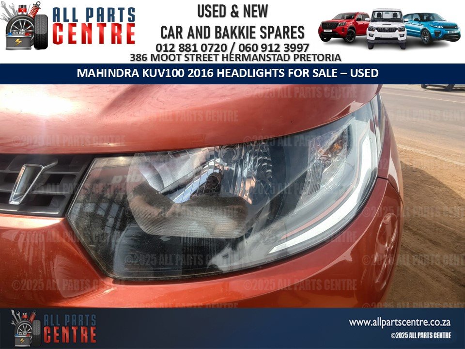 Mahindra KUV100 2016 Headlights - Private Seller Mahindra KUV100 2016 Headlights - Private Seller