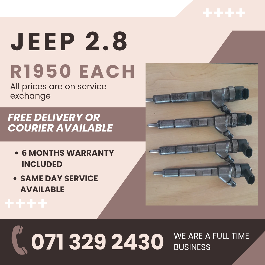 JEEP 2.8 INJECTORS FOR SALE WITH WARRANTY - Private Seller