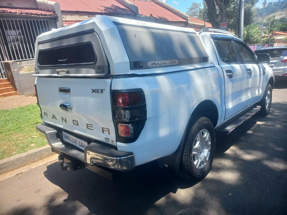 2019 FORD RANGER D-CAB 3.2 XLT DIESEL, AUTOMATIC, WHITE COLOR, MILEAGE 92000KMS