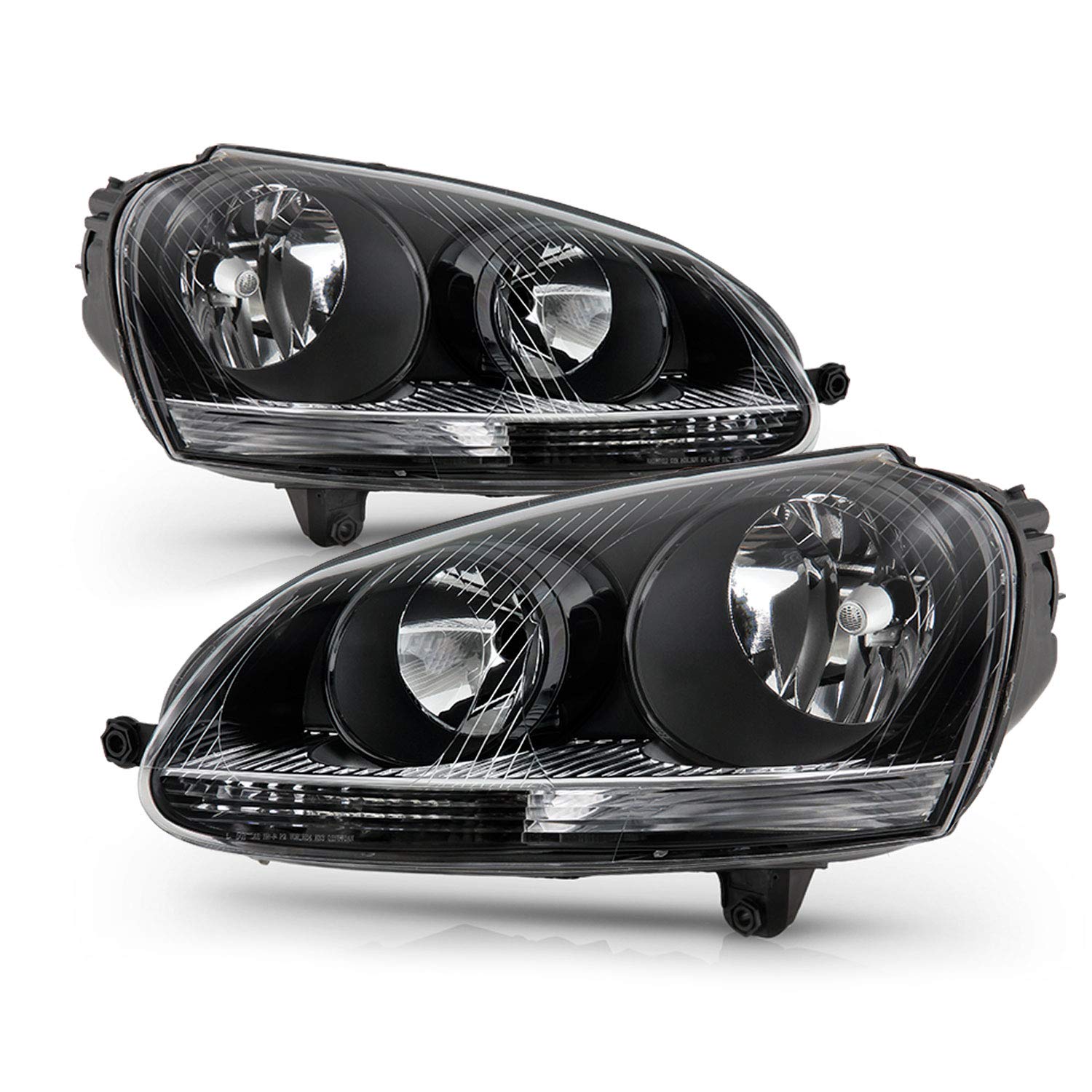 VW Golf 5 Jetta 5 GTI Right Side Black Headlight 1K6 941 030T | OEM Halogen Head - Private Seller VW Golf 5 Jetta 5 GTI Right Side Black Headlight 1K6 941 030T | OEM Halogen Head - Private Seller