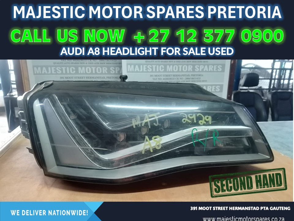 Audi A8 headlight for sale used - Private Seller Audi A8 headlight for sale used - Private Seller
