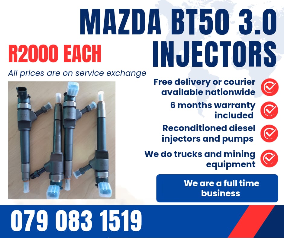 MAZDA BT50 3.0 INJECTORS FOR SALE WITH WARRANTY - Private Seller MAZDA BT50 3.0 INJECTORS FOR SALE WITH WARRANTY - Private Seller
