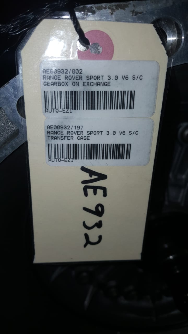 RANGE ROVER SPORT 3.0 GEARBOX AND TRANSFER CASE