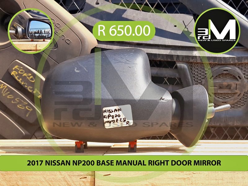 2017 NISSAN NP200 BASE MANUAL RIGHT DOOR MIRROR