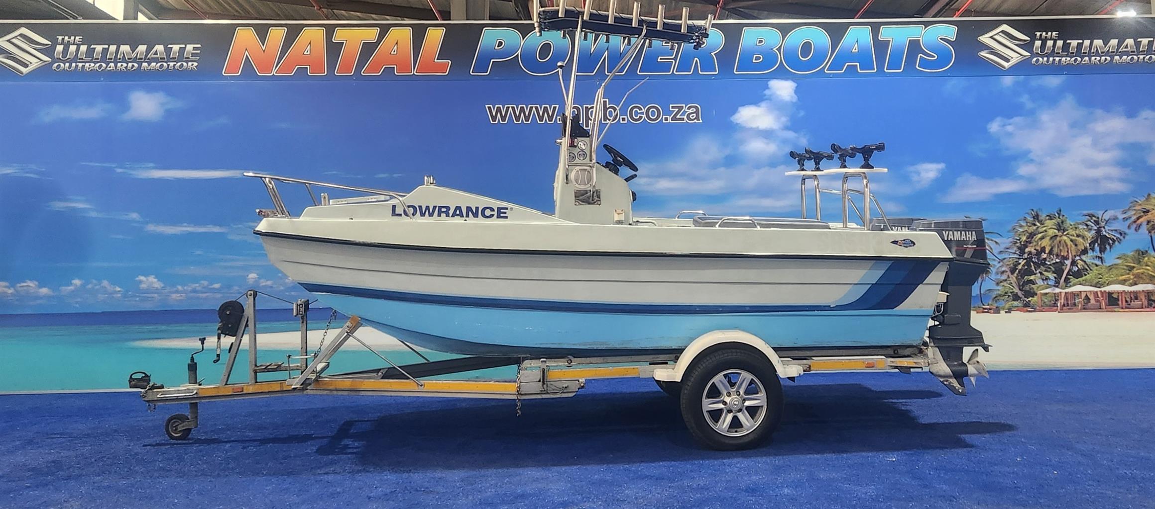 T CAT 16,6 CC ON TRAILER 2 X 60 HP YAMAHA