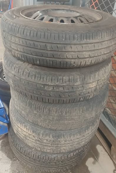 155 70R 13 full set of tyres and steel rim - Private Seller 155 70R 13 full set of tyres and steel rim - Private Seller