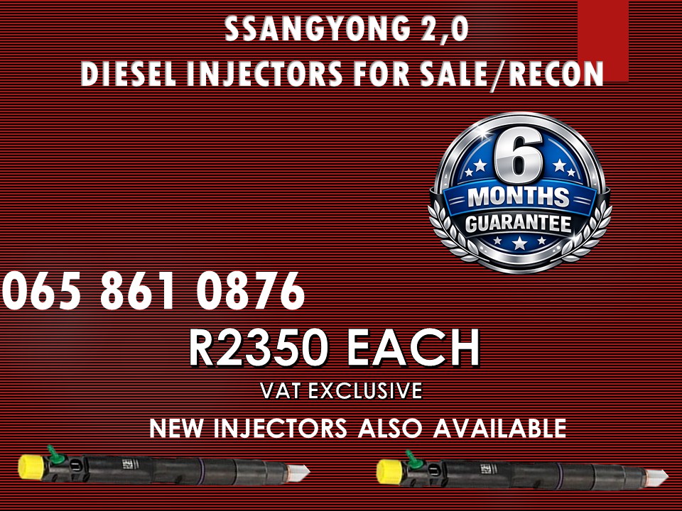 SSANGYONG 2.0 DIESEL INJECTORS FOR SALE OR TO RECON - Private Seller SSANGYONG 2.0 DIESEL INJECTORS FOR SALE OR TO RECON - Private Seller
