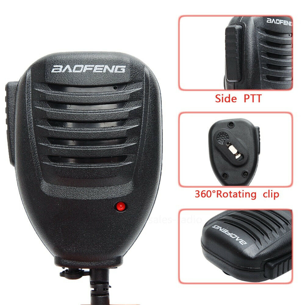 Hand Held Clip-On Shoulder Speaker Mic Microphone PTT for Walkie Talkies. NEW
