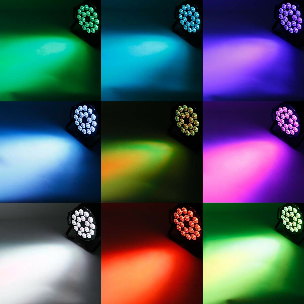 Professional Disco Stage DJ Party Wash LED Light DMX512 PARCAN 6in1 RGBWA-UV.NEW