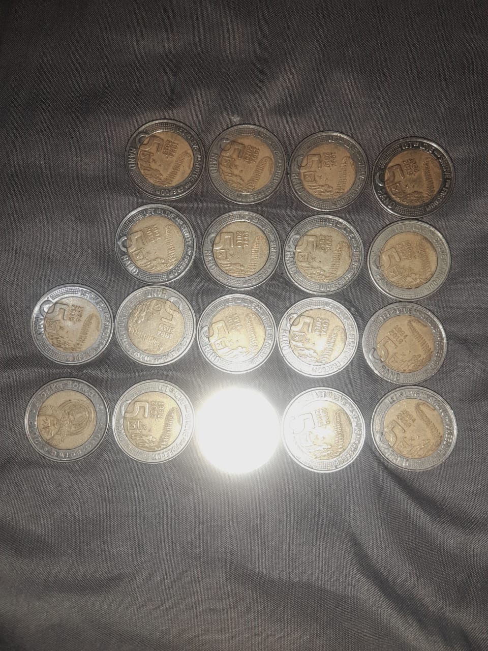 (203)R5 Mandela coins&old coins.only looking for a real buyer not fake buyers.