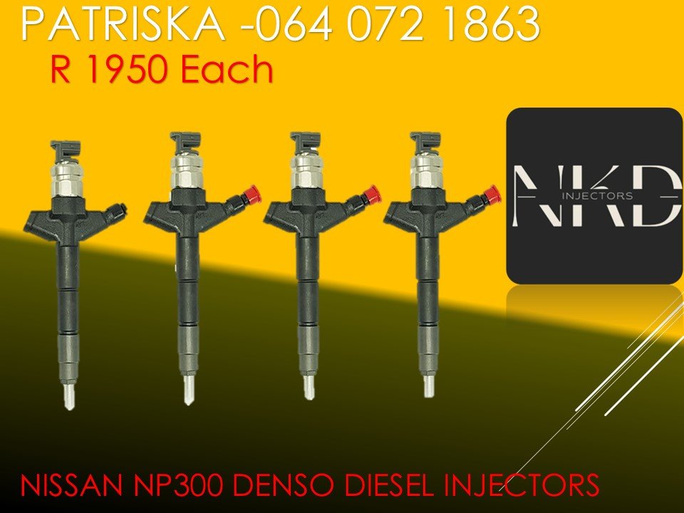 AFFORDABLE DIESEL INJECTORS FOR NISSAN NP300 DENSO INJECTORS FOR SALE - Private Seller AFFORDABLE DIESEL INJECTORS FOR NISSAN NP300 DENSO INJECTORS FOR SALE - Private Seller