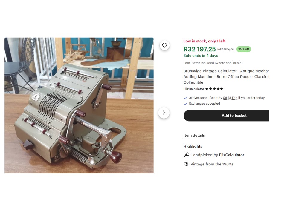 Mechanical Calculator (Negotiable)