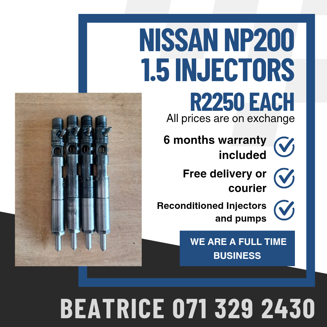 NISSAN NP200 1.5 INJECTORS FOR SALE WITH WARRANTY - Private Seller NISSAN NP200 1.5 INJECTORS FOR SALE WITH WARRANTY - Private Seller