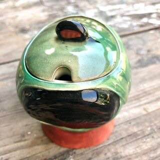 Vintage Sandland Pirate with bird Toby and Sairy Gamp mustard pot