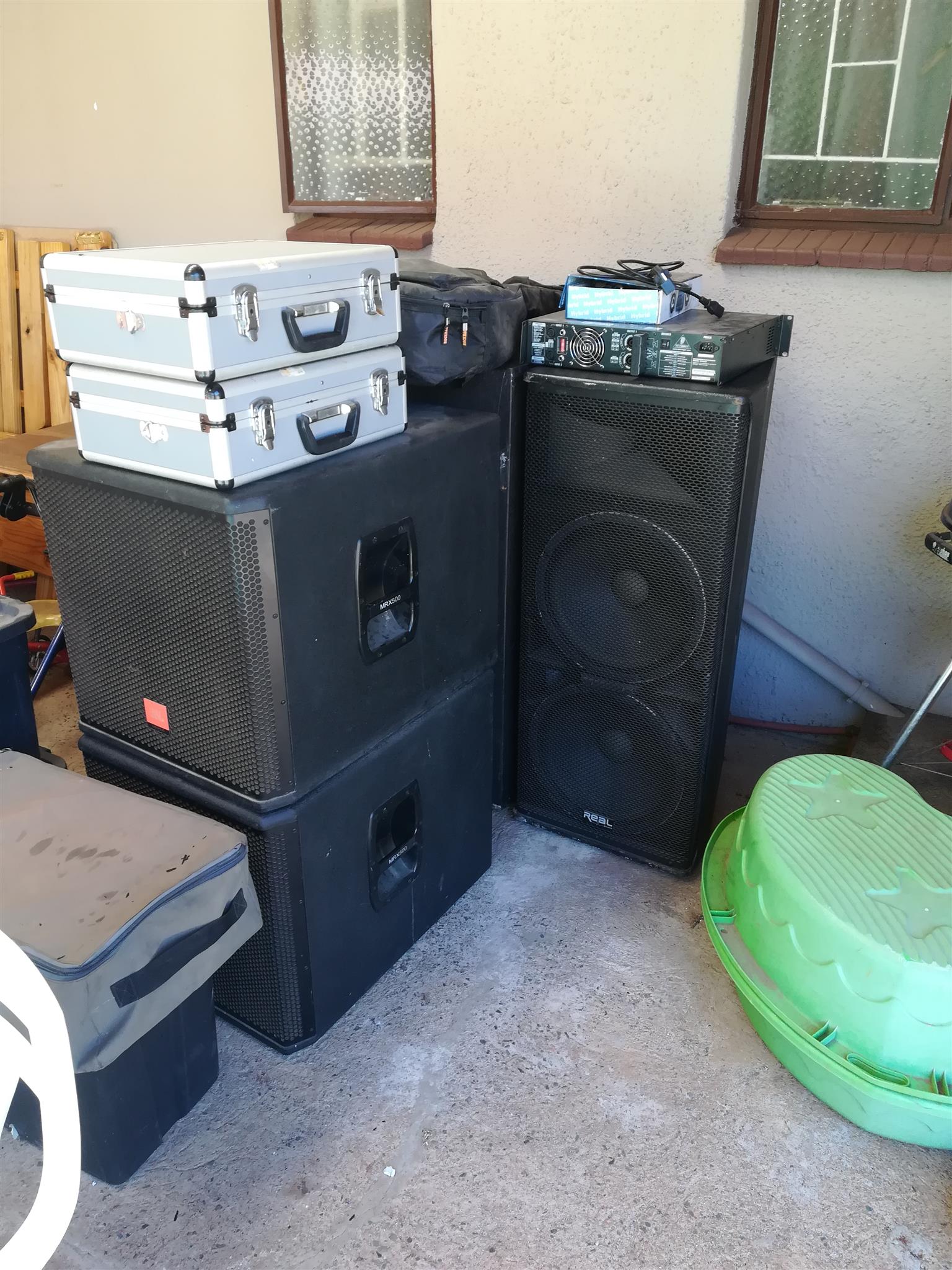 DJ sound equipment
