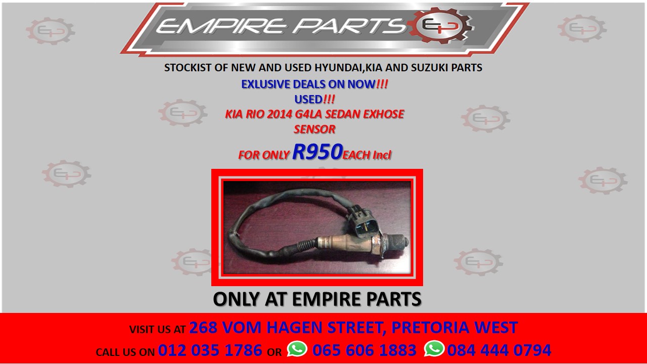 KIA RIO 2014 G4LA SEDAN EXHAUST SENSOR - Private Seller KIA RIO 2014 G4LA SEDAN EXHAUST SENSOR - Private Seller