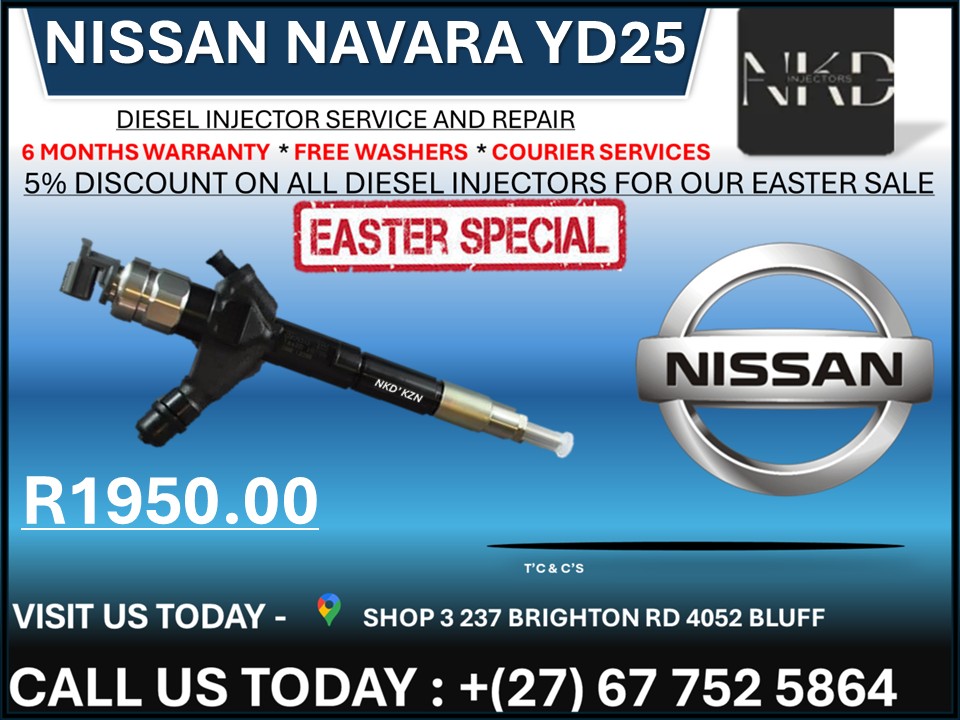 Nissan Navara YD25 Diesel Injectors on recondition - Private Seller Nissan Navara YD25 Diesel Injectors on recondition - Private Seller