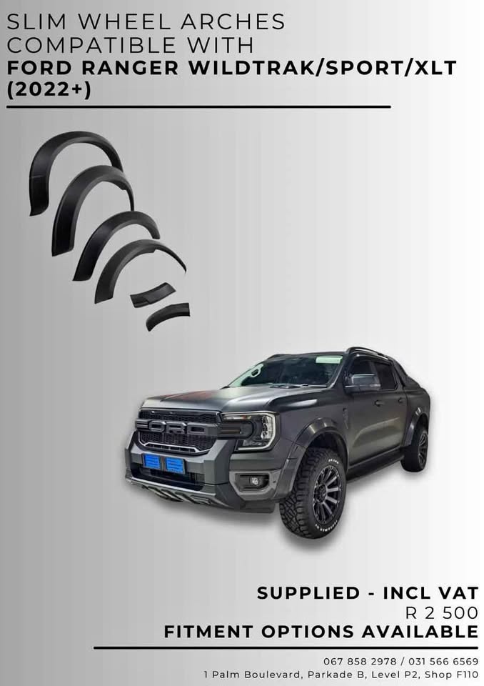SLIM WHEEL CHAIRS ARCHES COMPATIBLE WITH FORD RANGER WILDTRAK/SPORT/XLT 2022+ - Private Seller SLIM WHEEL CHAIRS ARCHES COMPATIBLE WITH FORD RANGER WILDTRAK/SPORT/XLT 2022+ - Private Seller