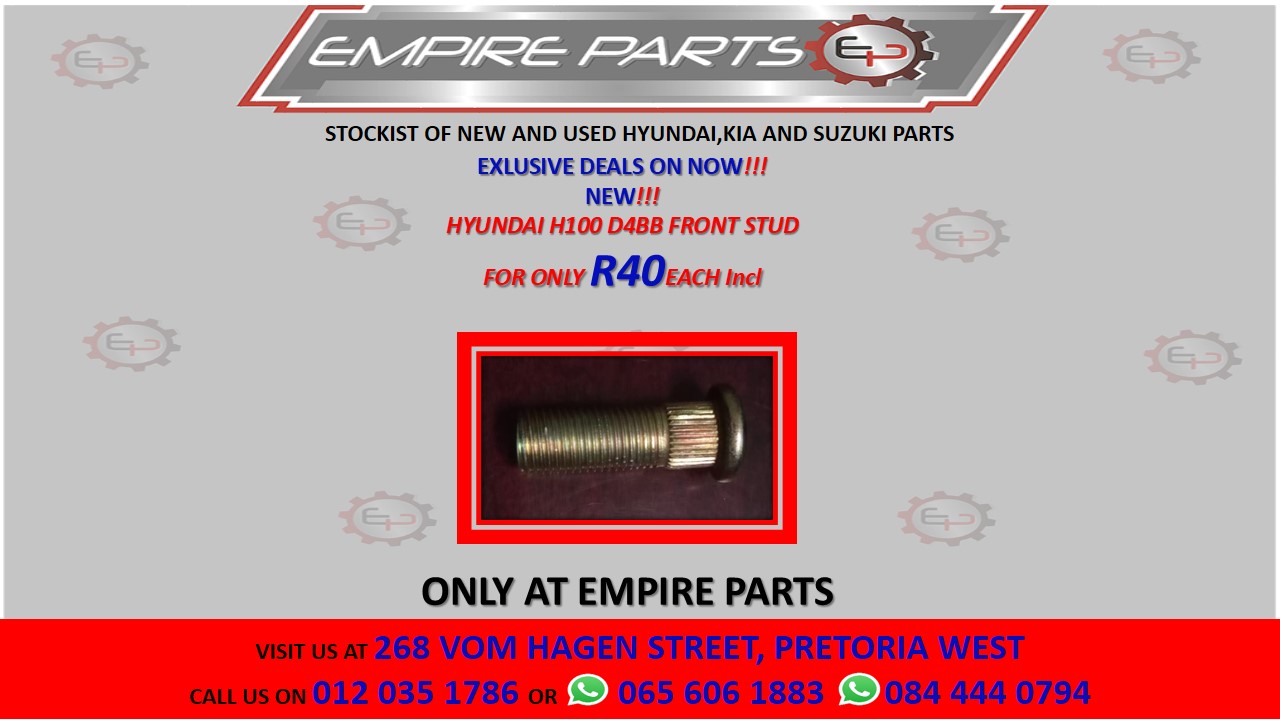 HYUNDAI H100 D4BB FRONT WHEEL STUD - Private Seller HYUNDAI H100 D4BB FRONT WHEEL STUD - Private Seller