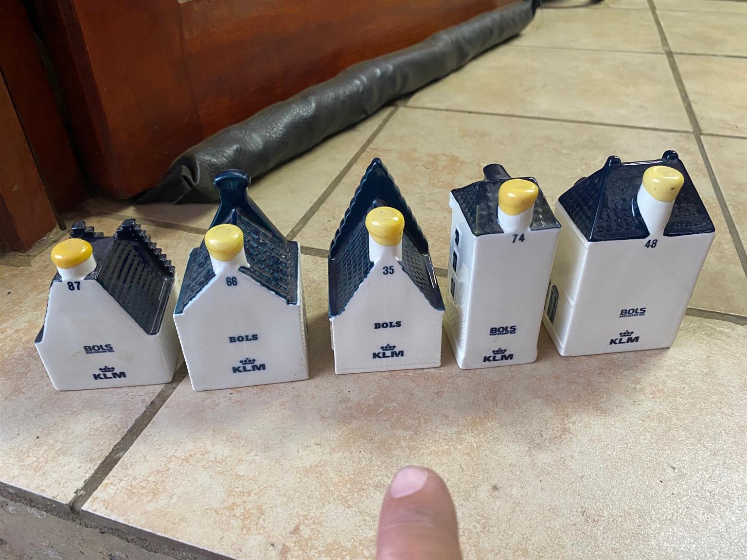 KLM Houses Canal Collectors House Bols Delft Blue Miniture Amsterdam