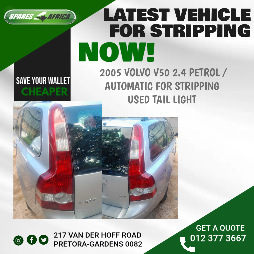 2005 VOLVO V50 2.4 PETROL MANUAL USED TAIL LIGHT - Private Seller 2005 VOLVO V50 2.4 PETROL MANUAL USED TAIL LIGHT - Private Seller
