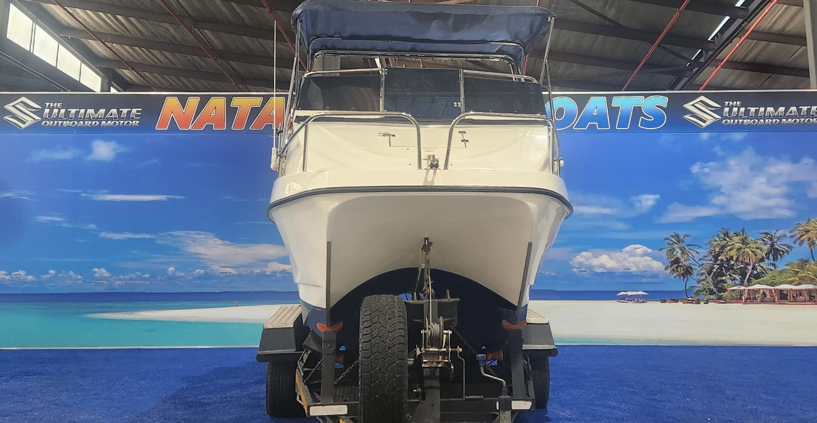 GAMEFISH 595 ON TRAILER 2 X 90 HP SUZUKI 4 STROKES 2012 MODELS 600 HOURS
