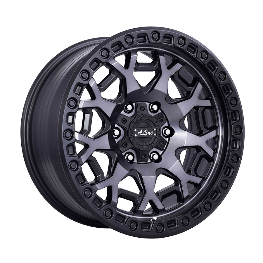 17″ A-Line Force 6/139 Satin Black Tint Alloy Wheels