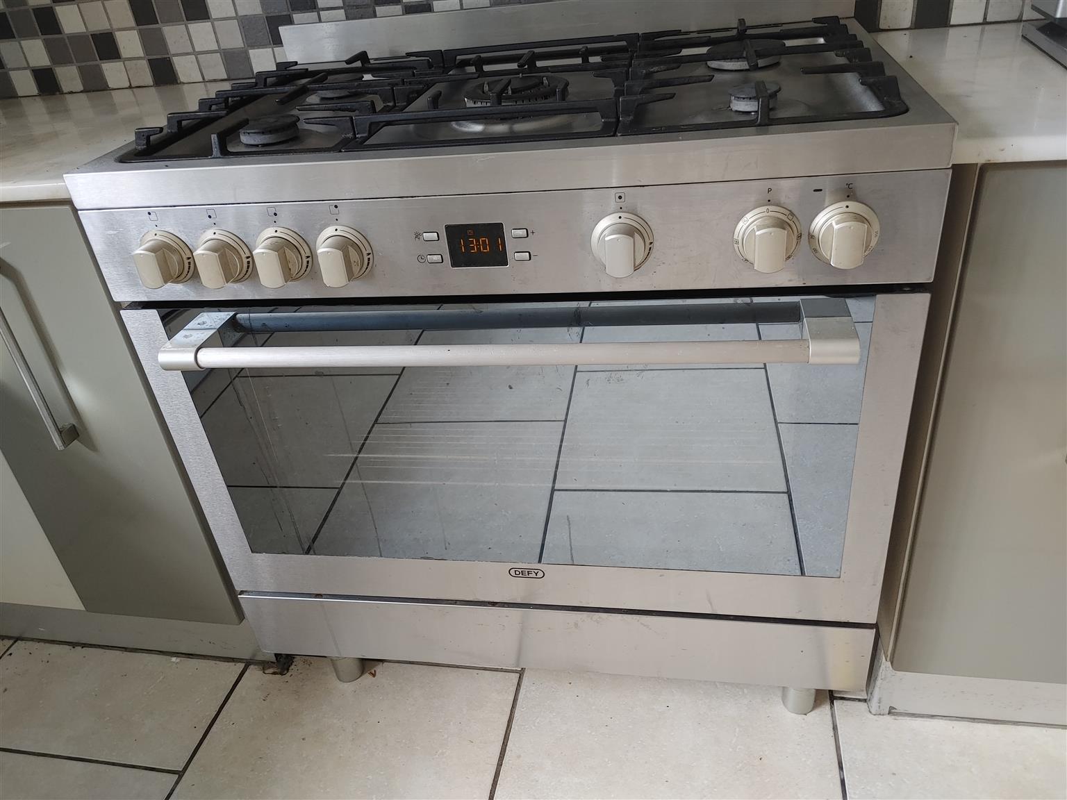 defy gas stove oven