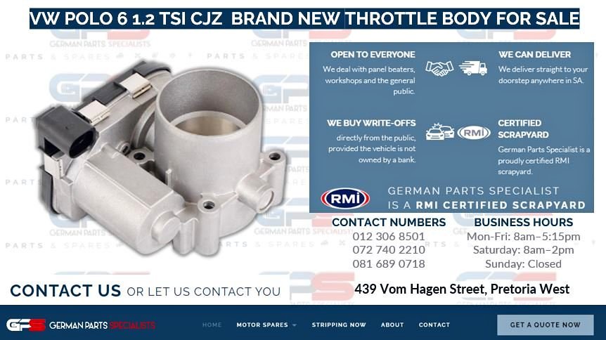 VW POLO 6 1.2 TSI CJZ BRAND NEW THROTTLE BODY FOR SALE - Private Seller VW POLO 6 1.2 TSI CJZ BRAND NEW THROTTLE BODY FOR SALE - Private Seller