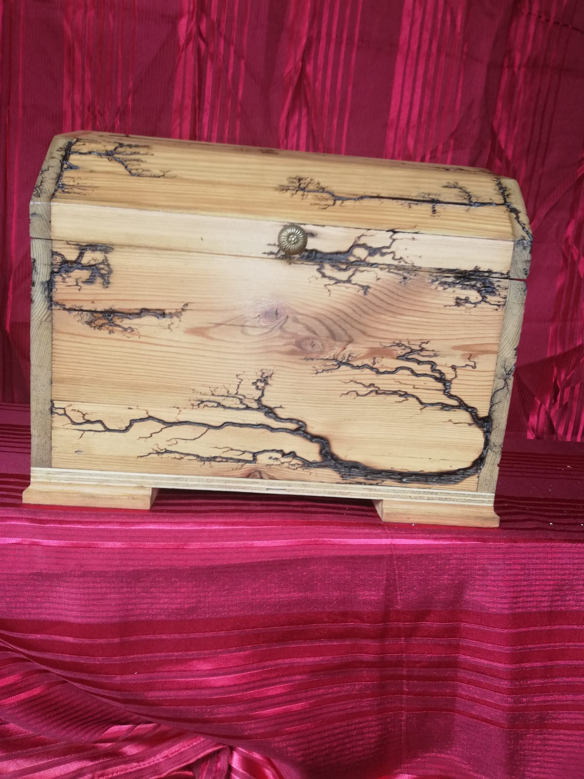 Solid Oregon Pine Wooden Jewellery Box
