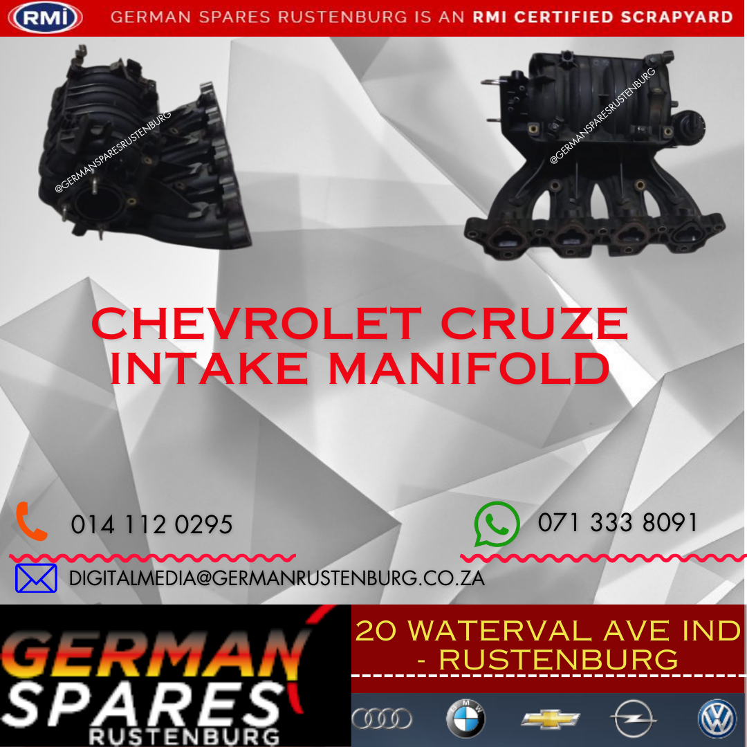 Chev Cruze Intake Manifold For Sale @ German Spares Rustenburg - Private Seller Chev Cruze Intake Manifold For Sale @ German Spares Rustenburg - Private Seller