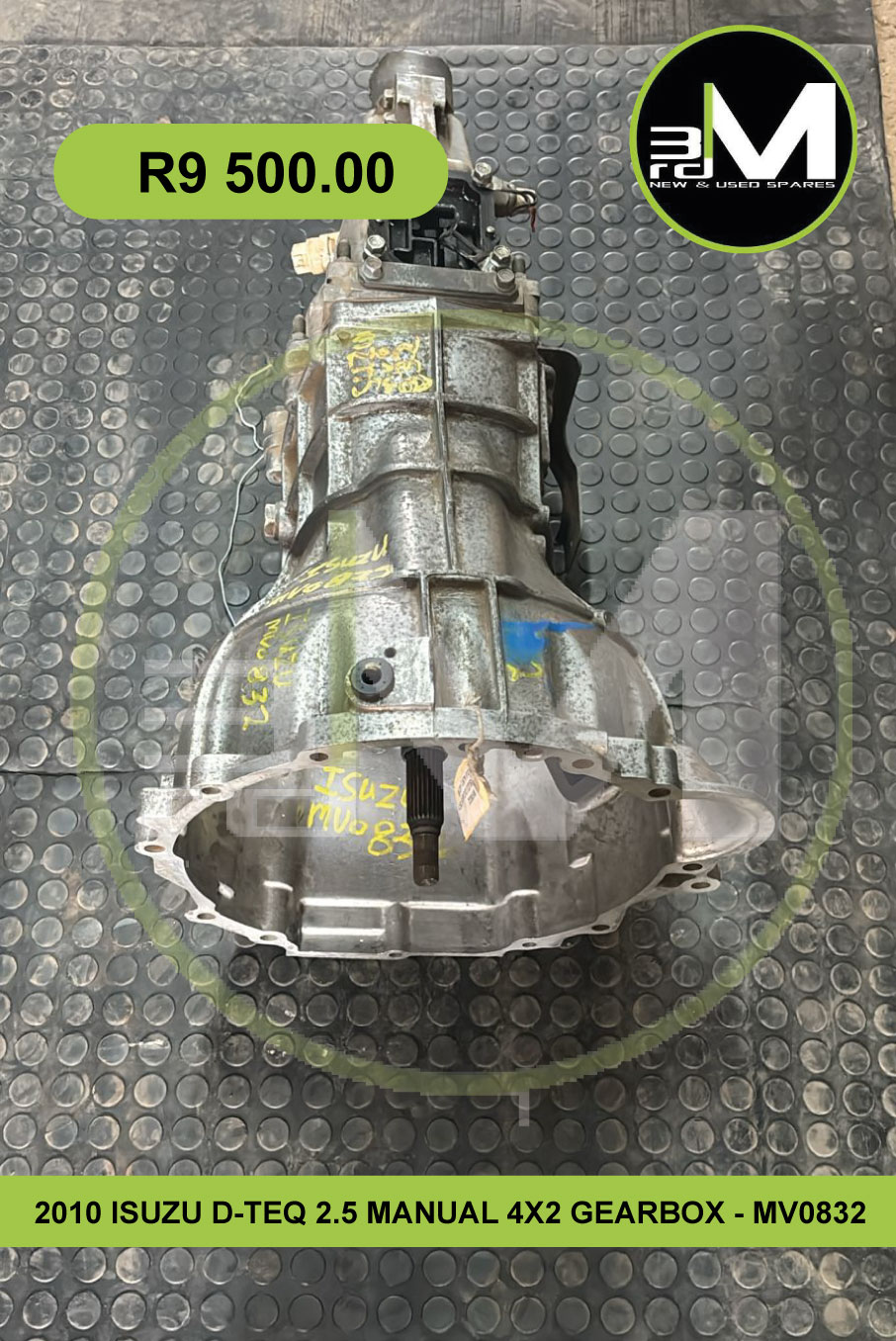 2010 ISUZU D-TEQ 2.5 MANUAL 4X2 GEARBOX - MV0832 - Private Seller