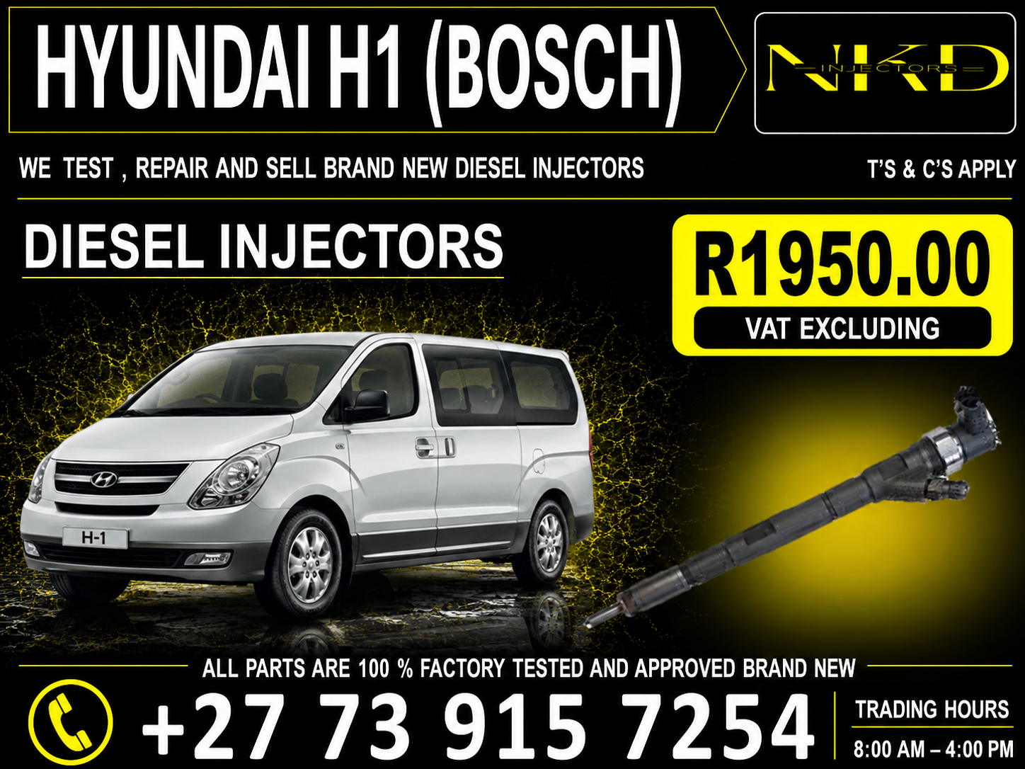 Injectors_For_Hyundai_H1_Bosch - Private Seller Injectors_For_Hyundai_H1_Bosch - Private Seller