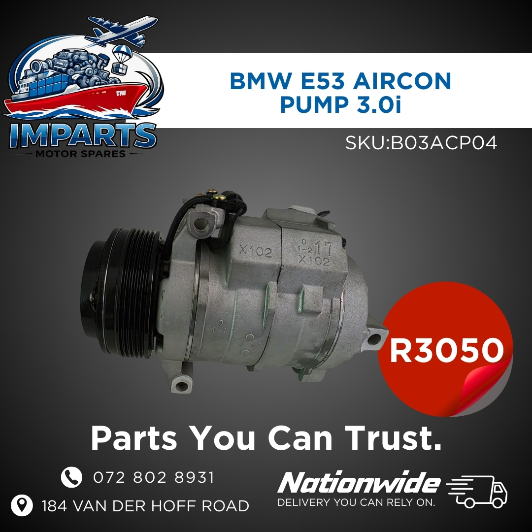 BMW E53 AIRCON PUMP 3.0i - Private Seller BMW E53 AIRCON PUMP 3.0i - Private Seller