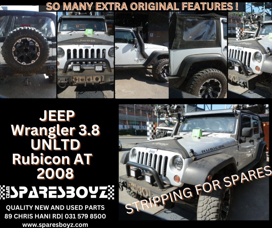 JEEP WRANGLER 3.8 UNLTD RUBICON AT 2008 spares - Private Seller JEEP WRANGLER 3.8 UNLTD RUBICON AT 2008 spares - Private Seller