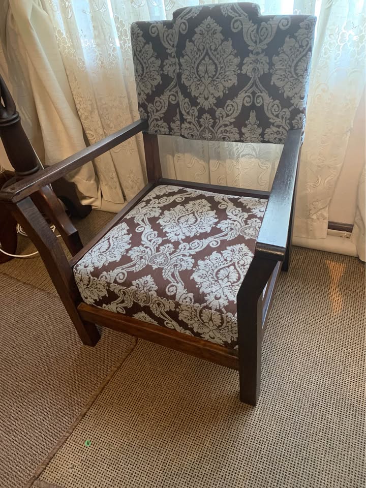 Antique heavy but low chair for sale