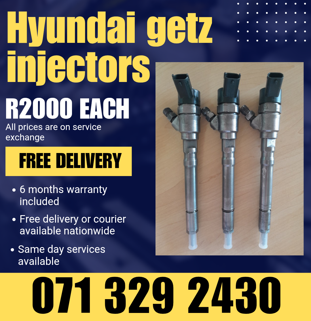 HYUNDAI GETZ 1.5 DIESEL INJECTORS FOR SALE WITH WARRANTY - Private Seller HYUNDAI GETZ 1.5 DIESEL INJECTORS FOR SALE WITH WARRANTY - Private Seller