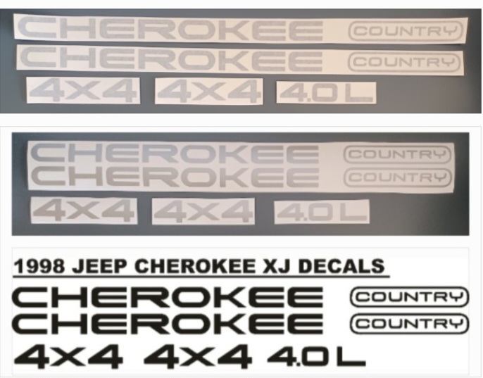 1997 Jeep Cherokee XJ decals stickers sets - Private Seller 1997 Jeep Cherokee XJ decals stickers sets - Private Seller