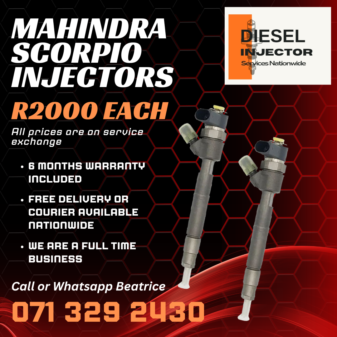 MAHINDRA SCORPIO DIESEL INJECTORS FOR SALE WITH WARRANTY - Private Seller MAHINDRA SCORPIO DIESEL INJECTORS FOR SALE WITH WARRANTY - Private Seller