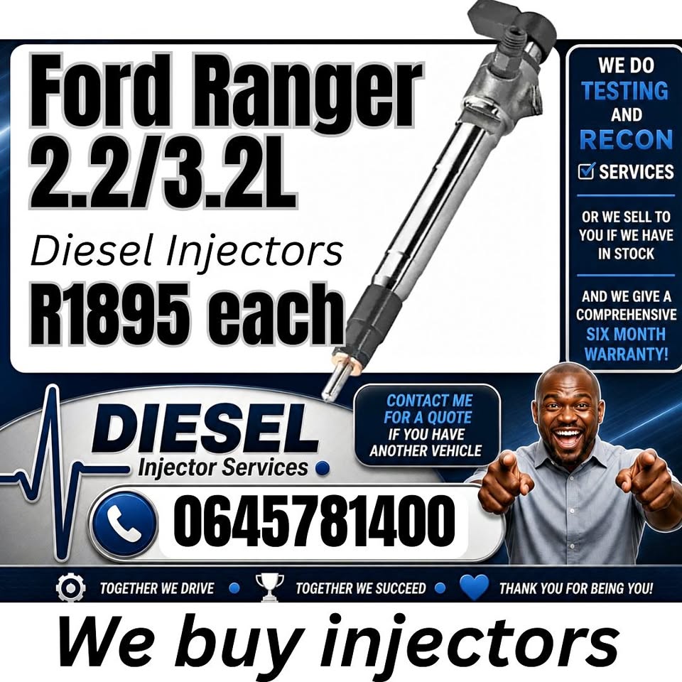 Ford Ranger 2.2 / 3.2L diesel injectors for sale - Private Seller Ford Ranger 2.2 / 3.2L diesel injectors for sale - Private Seller