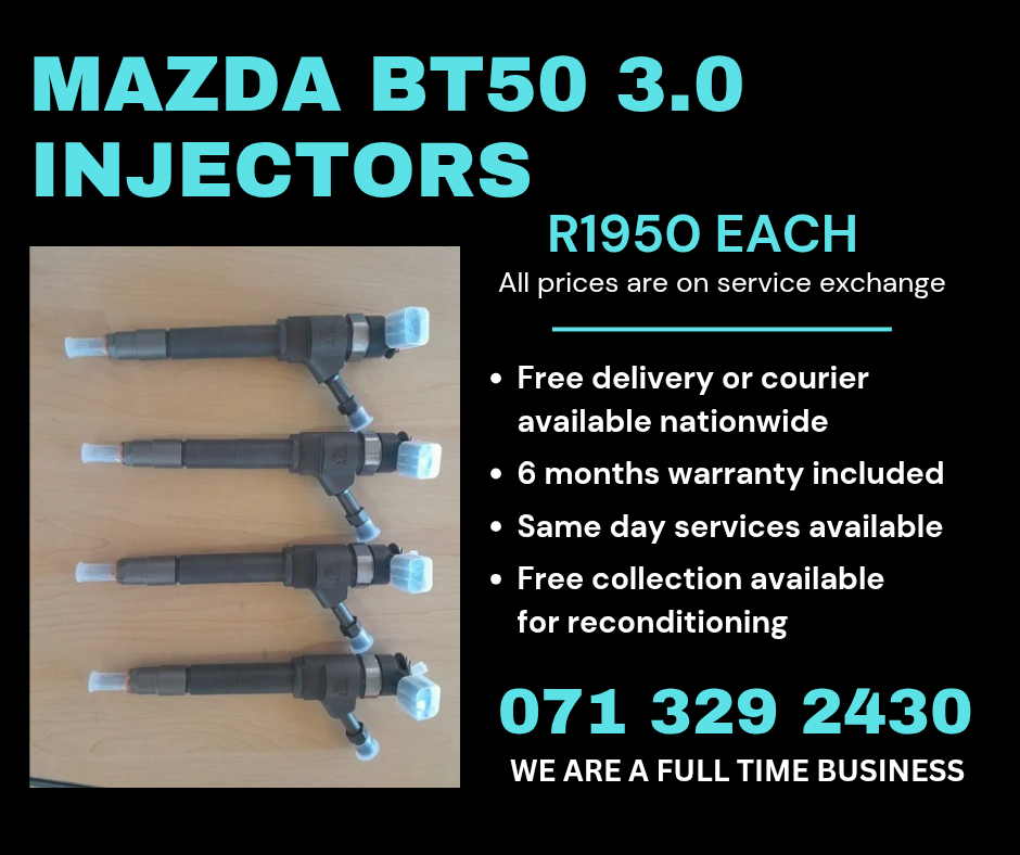 MAZDA BT50 3.0 INJECTORS FOR SALE WITH WARRANTY INCLUDED - Private Seller MAZDA BT50 3.0 INJECTORS FOR SALE WITH WARRANTY INCLUDED - Private Seller