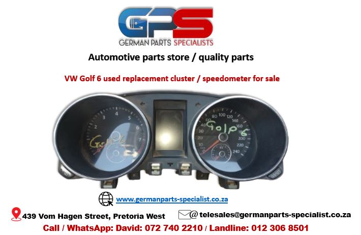 VW Golf 6 used replacement cluster / speedometer for sale - Private Seller VW Golf 6 used replacement cluster / speedometer for sale - Private Seller
