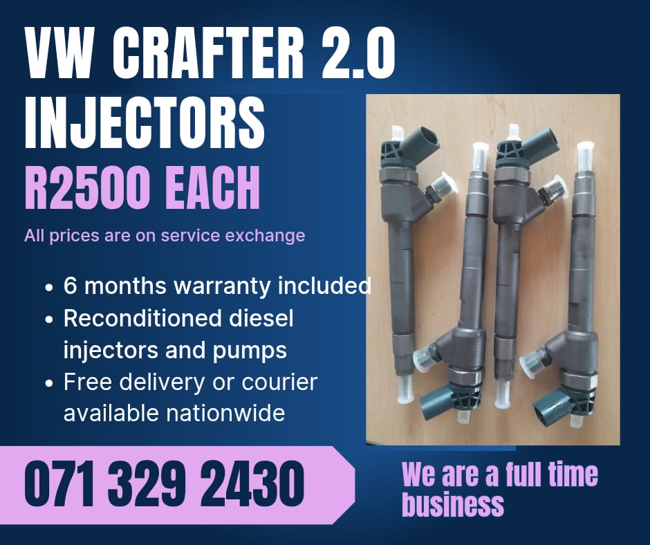 VW CRAFTER 2.0 INJECTORS FOR SALE WITH WARRANTY - Private Seller VW CRAFTER 2.0 INJECTORS FOR SALE WITH WARRANTY - Private Seller